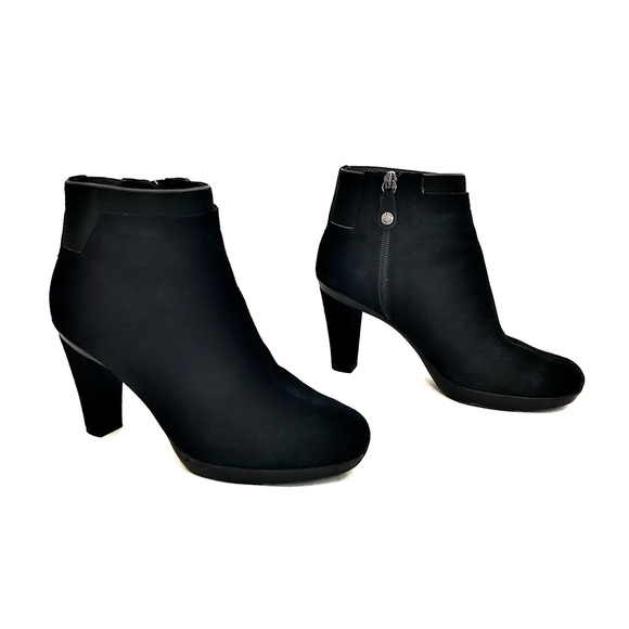 Geox Women's Faviola Ankle Boots - Suede Colourblock Design